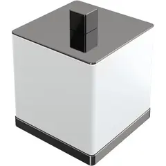 Boheme 10964-SGM Стакан для ватных дисков Qubic Shine Gun Metal фото