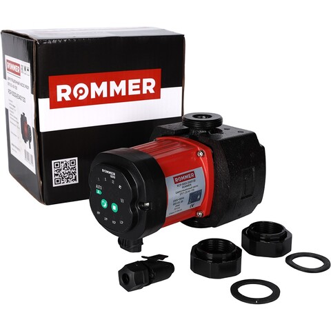 Циркуляционный насос ROMMER ERTI 25/40-130 с гайками и теплоизоляцией RCP-0003-2540130