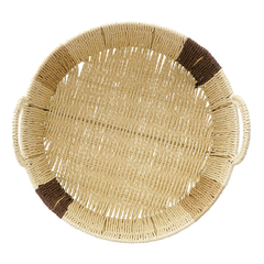 Корзина плетеная круглая bodhran chocolate из коллекции ethnic, размер m