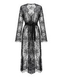 халат Empress макси черный