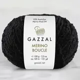 Пряжа Gazzal Merino Boucle 3766 черный