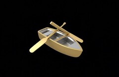 Силиконовый молд лодка с веслами 3 D