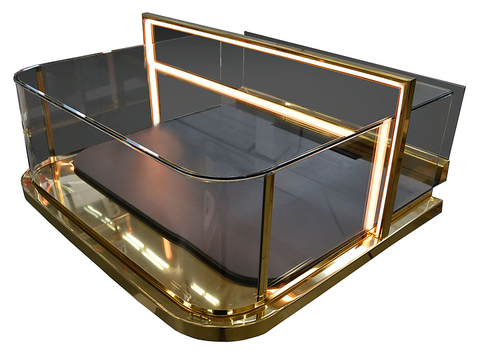 Витрина холодильная встраиваемая Finist Glassier Luxury Gold Slide GLGs-10/7/3