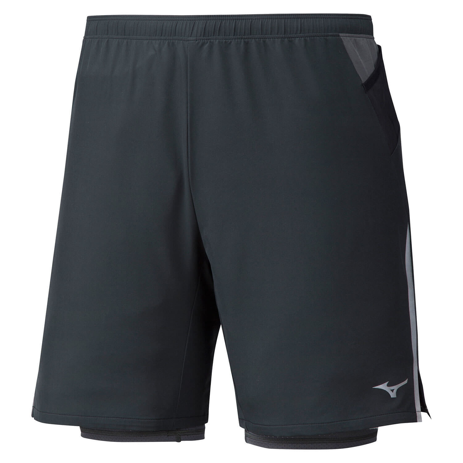 Mizuno Er 7.5 2 In 1 Short шорты для бега мужские черные