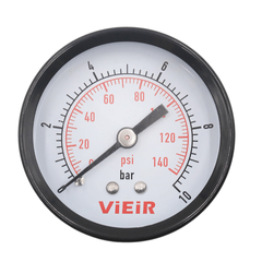 ViEiR Манометр 1/4", горизонтальный (50 мм/10 бар) (YLB10)