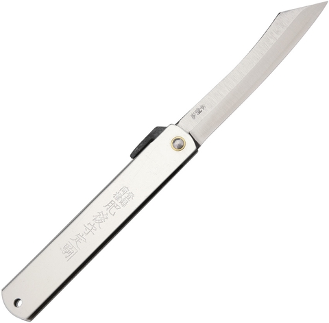 Нож складной Nagao Higonokami Warikomi San Mai SK5 Black 120mm, HIGO08BL