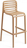 Стул пластиковый барный Doga Stool капучино