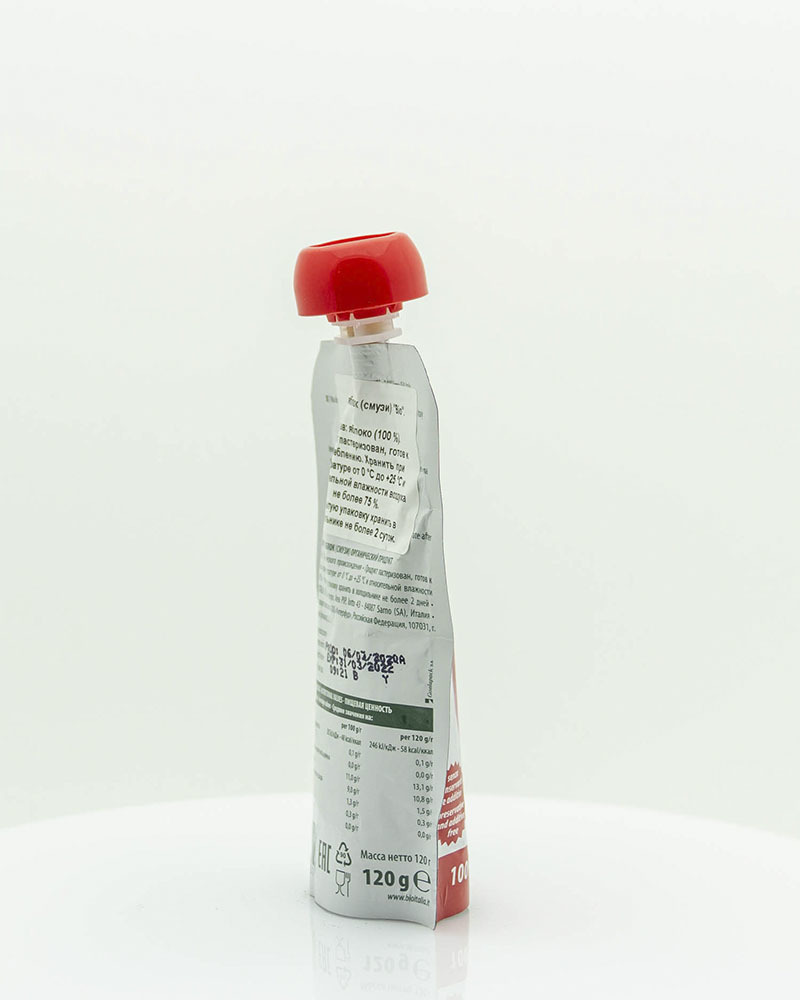 Пюре Bioitalia из Яблока-Смузи 120 г