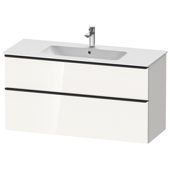 Duravit D-Neo DE436402222 Тумбочка подвесная, 625x1210x462, 1 ящик цвет: белый высокоглянцевый фото