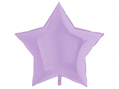 Шар Г 36''/91 см, Звезда, Макарунс Матовый, Сиреневый (Lilac), 1 шт.