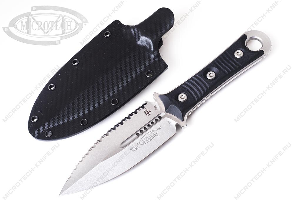 Нож Microtech Borka SBD 201-12 Stonewashed Serrated