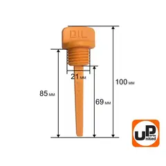 Щуп масляный UNITED PARTS для дизельного двигателя UD178/186 диаметр 21мм, длина 69мм (90-1299)
