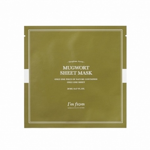 Купить I'm From Mugwort Sheet Mask (each) - Тканевая маска с полынью