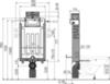 Alcaplast AM119/1000 Скрытая система инсталляции для замуровывания в стену, управление сверху или спереди