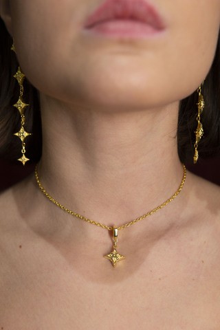 Подвеска Нембус, серебро 925, позолота 18k 6