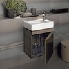 Geberit Citterio 500.555.JI.1 Тумба для раковины 44x55.4x31.6см, бежевый / глянцевое стекло, светлый дуб / меламин, структура дерева
