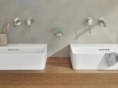 Внешняя часть смесителя для раковины GROHE Essence скрытого монтажа, на 2 отверстия, M-Size, суперсталь (29192DC1)