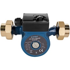 Stout циркуляционный насос 32-60/180 с латунными гайками (SPC-0011-3260180)