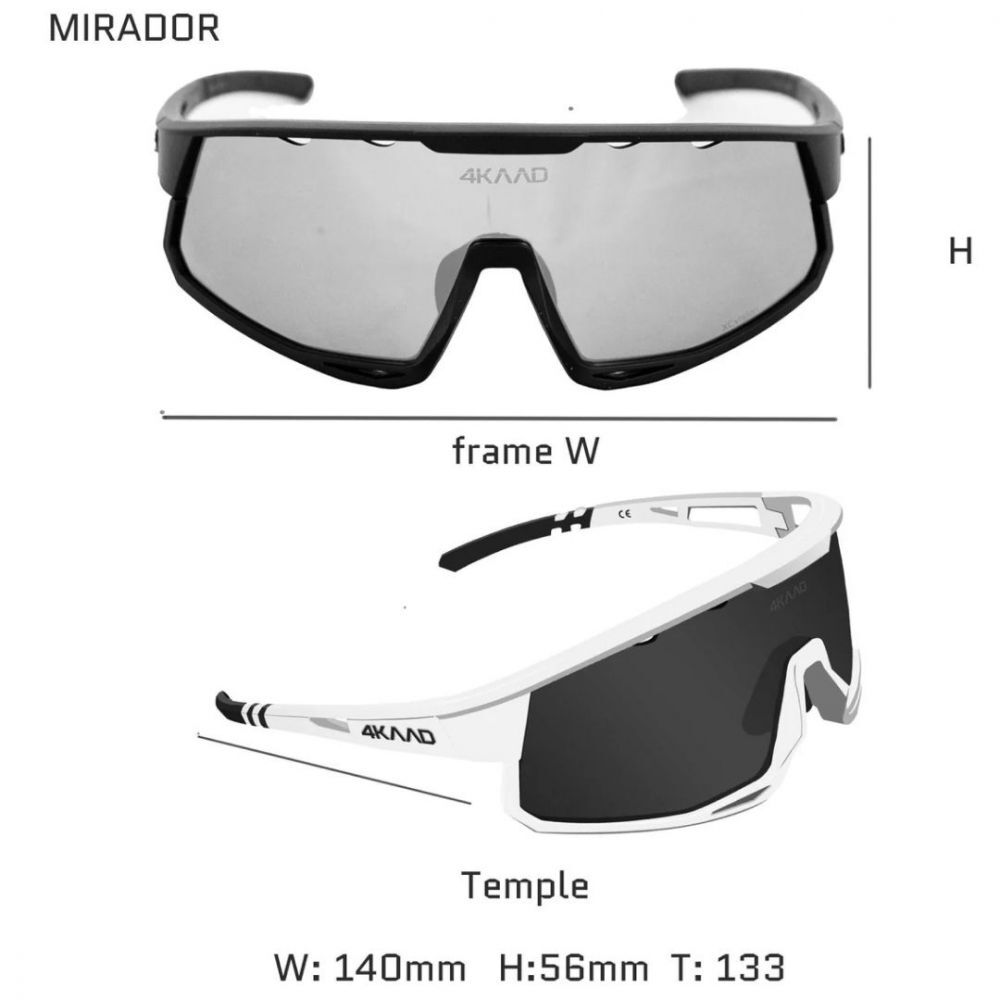 Спортивные гоночные очки 4KAAD Mirador black - 8