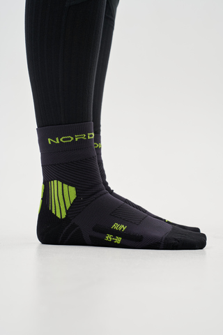 Термоноски Nordski Run All year black-lime