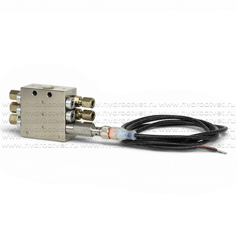 Фото SSV-6-K + inductive switch - Питатель для прогрессивных систем смазки с рабочим давлением 300 бар, 6 выходов, с реле конца цикла