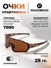 Спортивные очки с поляризацией Rockbros 10163 leo-brown