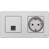 Розетка компьютерная RJ45 категория 5e UTP - Legrand Inspiria - алюминий — фото 7