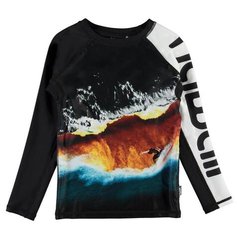 Футболка для плавания Molo Neptune LS Colour Block Waves