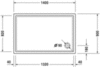 Duravit Starck Slimline 791489000000000 Опора для поддона 720120 1000x900mm