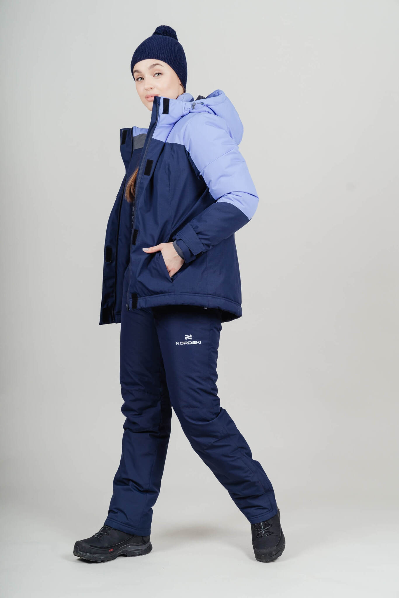 Женская лыжная утепленная куртка Nordski Mount 2.0 dark blue-lavender - 13