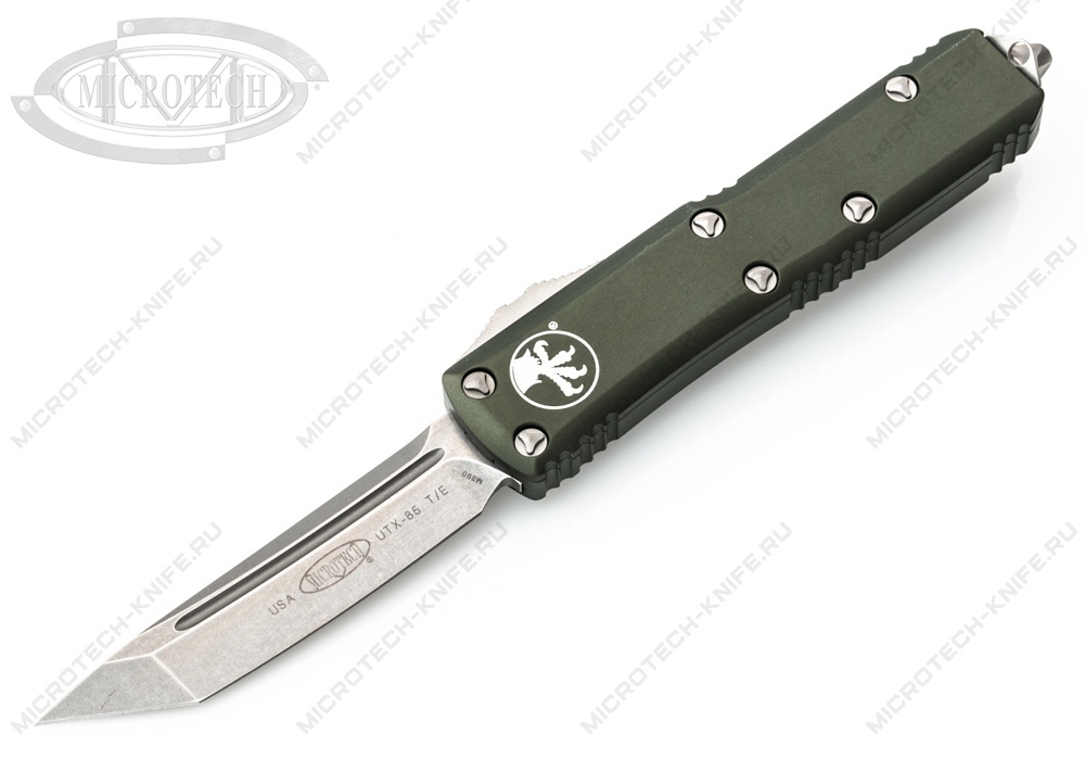 Нож Microtech UTX-85 233-10OD T/E Green Stonewash