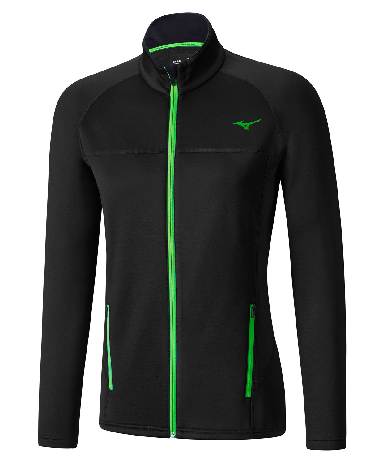 Куртка для бега мужская Mizuno Breath Thermo Fleece черная