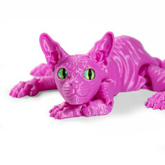 Подвижный кот Сфинкс, игрушка антистресс, розовый