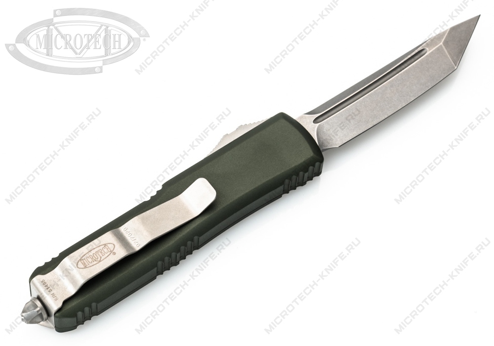 Нож Microtech UTX-85 233-10OD T/E Green Stonewash