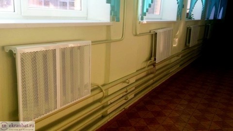 Экраны на батарею металлические