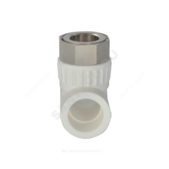 Тройник PP-R комбинированный белый Дн 32х1 1/4" с накидной гайкой VALFEX 11140132