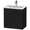 Duravit D-Neo DE436801616 Тумбочка подвесная, Compact 625x610x372, 1 ящик, цвет: Black Oak