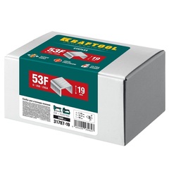 KRAFTOOL скобы тип 53F (D/056), 19 мм, калибр 23GA. 5000 шт (31787-19)