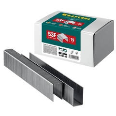 KRAFTOOL скобы тип 53F (D/056), 19 мм, калибр 23GA. 5000 шт (31787-19)