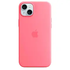 Силиконовый чехол с поддержкой MagSafe Apple Silicone Case для iPhone 15 Plus, Pink (Розовый)