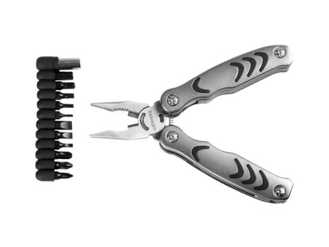 STAYER PROFESSIONAL, мультитул, 12в1, силовая модель, с набором бит, нейлоновый чехол, 105мм (22852)