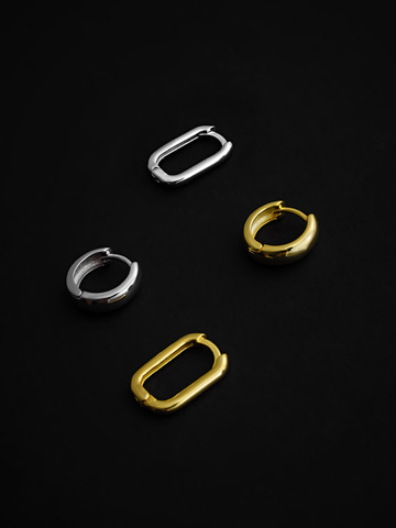 Серьги Алиот, серебро 925, позолота 18k 9