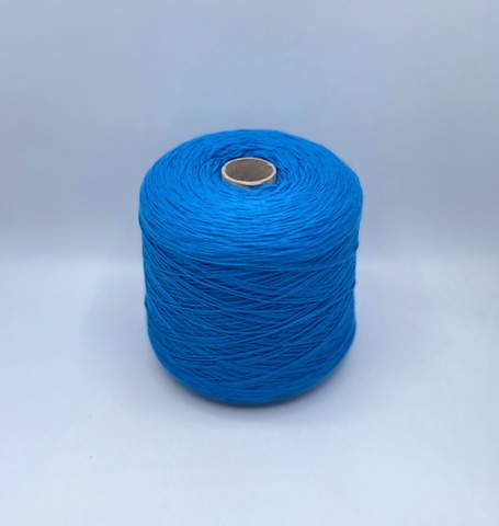 Бобинная пряжа (пр.Италия), art.Cotone, 350м/100 гр. 100%Хлопок, цвет-Синяя лазурь , арт.34823