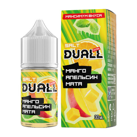 Жидкость DUALL EXTRA Salt 2% HARD 30 ml - Манго Апельсин Мята