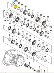 ПОДШИПНИК КПП ВТОР ВАЛА ЗАДНИЙ ШАРИКОВЫЙ NEXIA, LANOS, CHANCE, CRUZE, GENTRA, AVEO 1,4, LACETTI, ESP