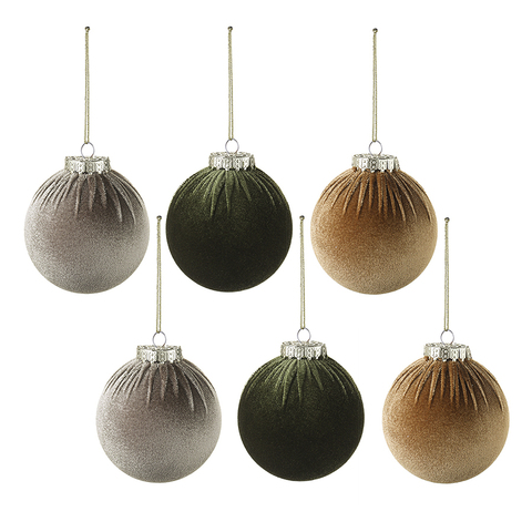 Фото: Набор ёлочных украшений velvet christmas из коллекции new year essential, 6 шт. - основной вид