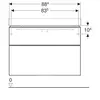 Geberit Smyle Square 500.354.JR.1 Тумба под раковину 88.4x61.7x47см, Пекан / Меламин, древесная структура