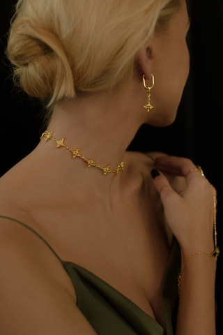 Серьги Алиот, серебро 925, позолота 18k 3