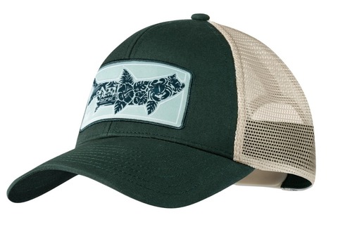 Картинка кепка Buff Explore Trucker Cap Salty Green - 1