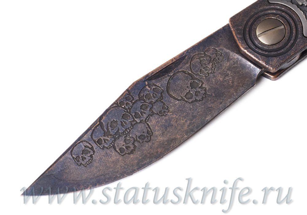 Нож Makosha One-Off Skull (Макоша, Veksha 2.0, M390, титан)